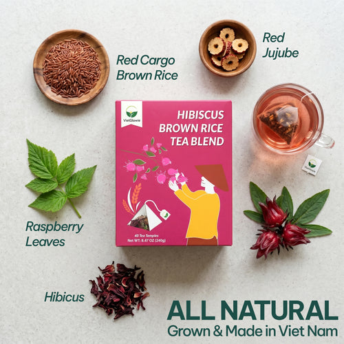 Hibiscus Brown Rice Tea Blend - 40 count