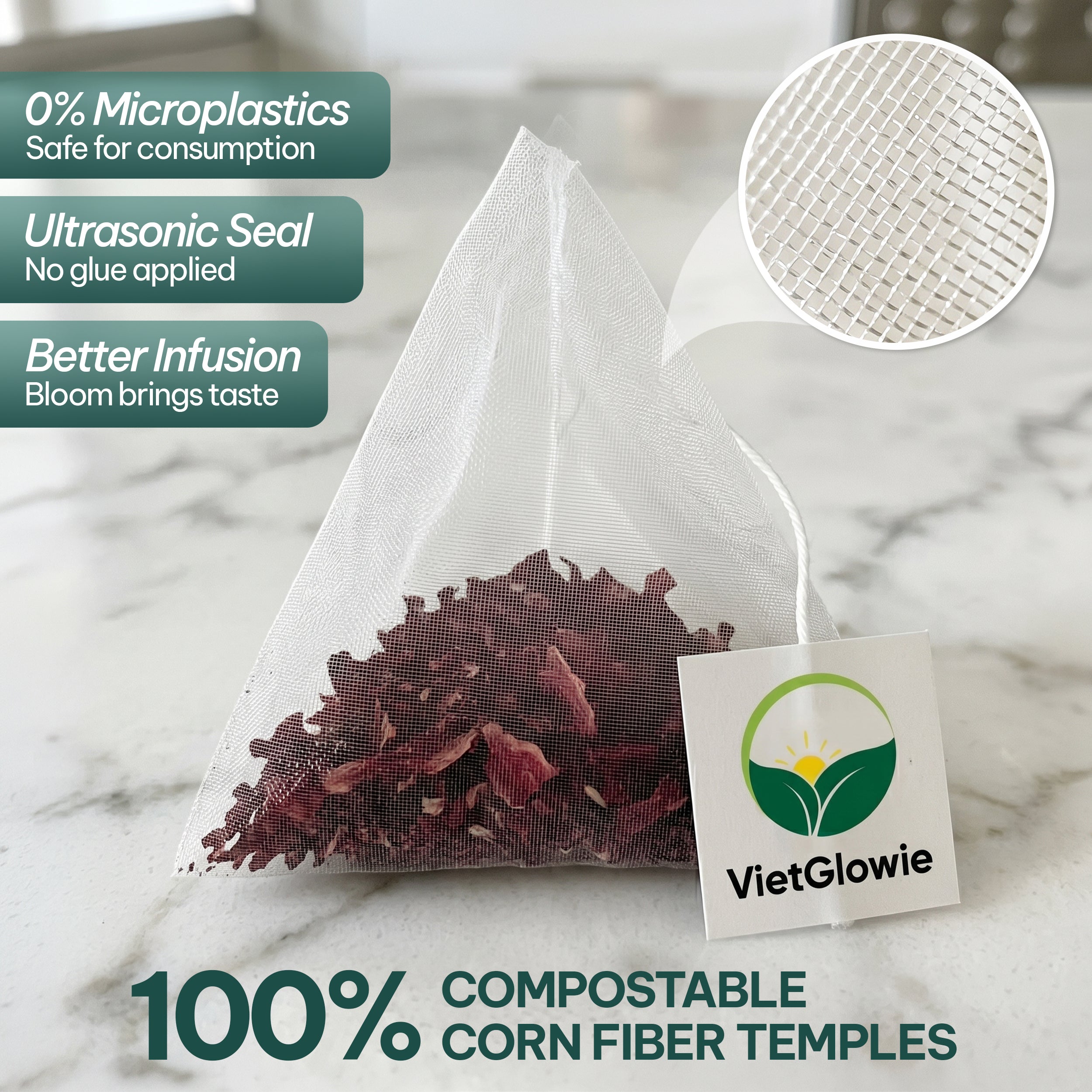 Pure Hibiscus Tea - 40 count