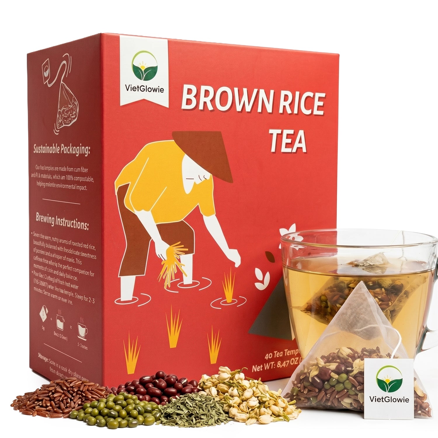 Brown Rice Tea Blend - 40 count